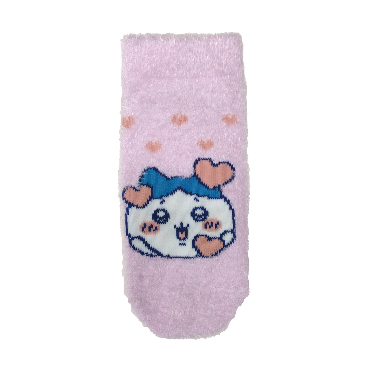 Chiikawa Fluffy Sneaker-Length Socks (Hachiware Heart Pink) Kids'
