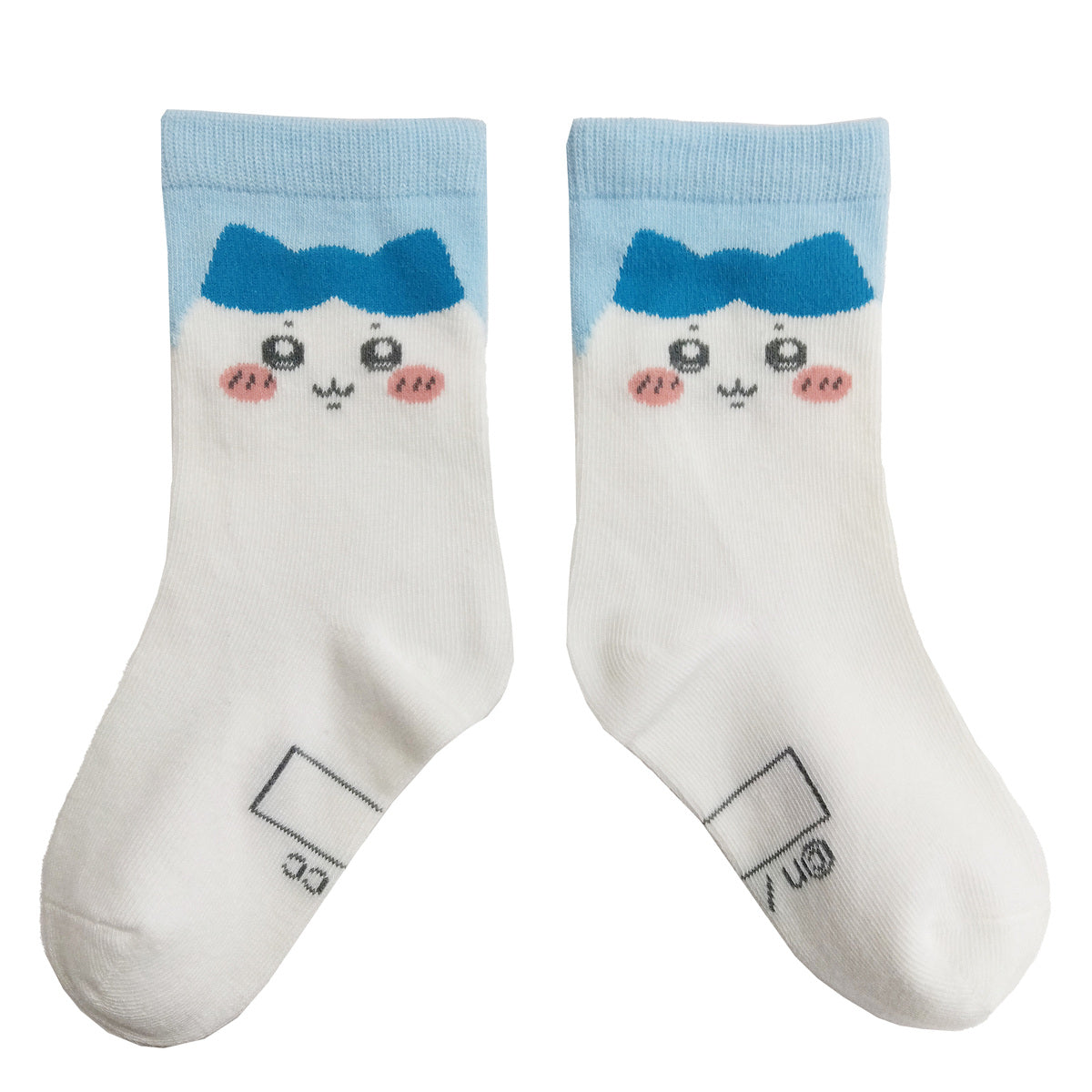 Chiikawa Crew Socks (Hachiware Face)