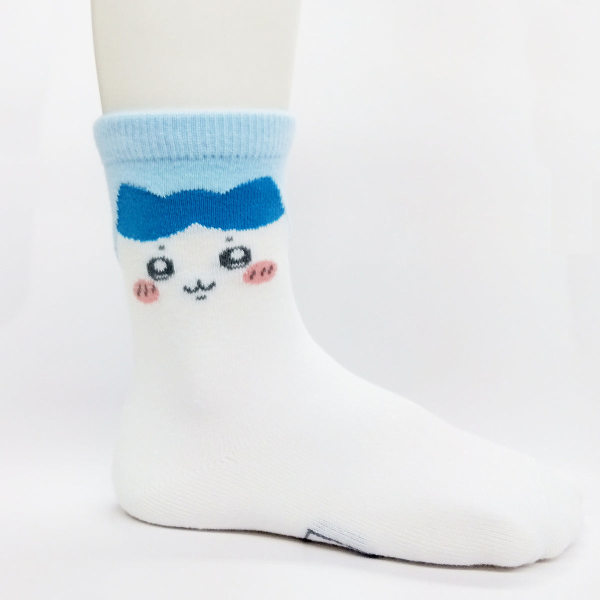 Chiikawa Crew Socks (Hachiware Face)