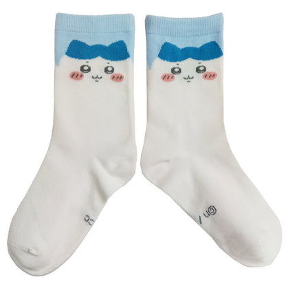 Chiikawa Crew Socks (Hachiware Face)