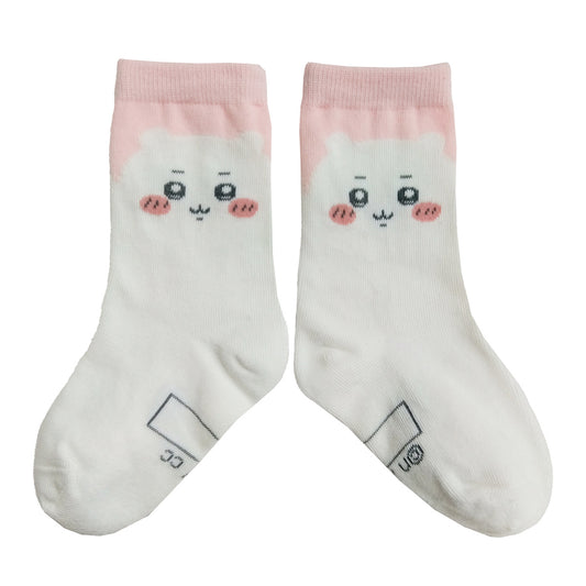 Chiikawa Crew Socks (Chiikawa Face)