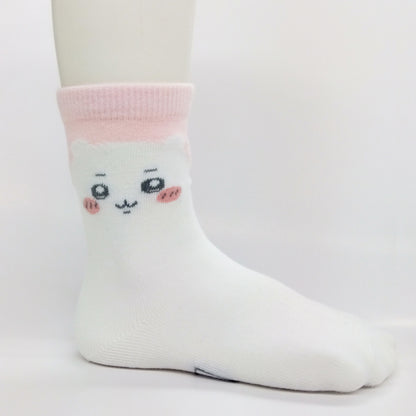 Chiikawa Crew Socks (Chiikawa Face)