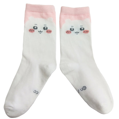 Chiikawa Crew Socks (Chiikawa Face)