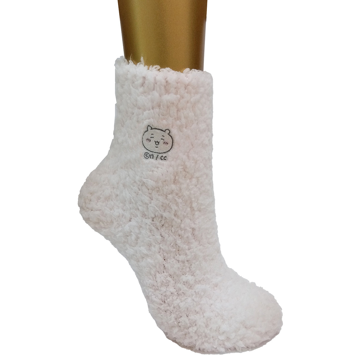 Chiikawa Fluffy Crew Socks (Chiikawa Pink) Women's