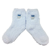 Chiikawa Fluffy Crew Socks (Hachiware Sax) Women's