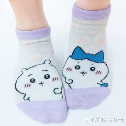 Chiikawa Sneaker-Length Socks (Chiikawa & Hachiware, Left & Right)