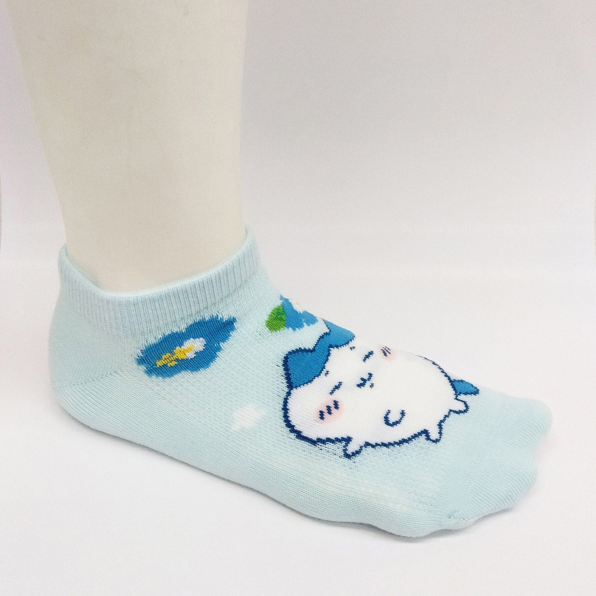 吉伊卡哇 網眼運動襪（小八貓・夏威夷風）