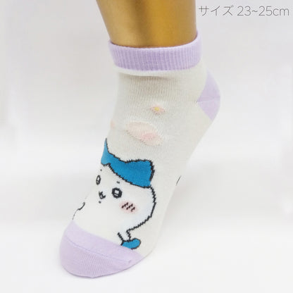 Chiikawa Sneaker-Length Socks (Chiikawa & Hachiware, Left & Right)