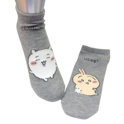 ちいかわ スニーカー丈ソックス（ちいかわうさぎ左右）メンズ用