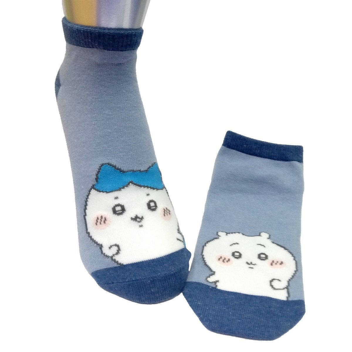 ちいかわ スニーカー丈ソックス（ちいかわハチワレ左右）メンズ用