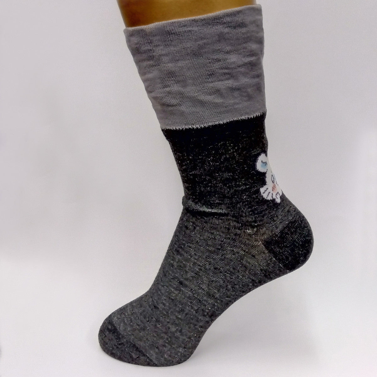 ちいかわ 折返しクルーソックス（モモンガ）レディース用