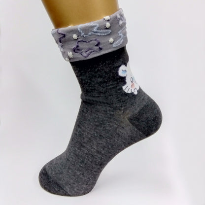 ちいかわ 折返しクルーソックス（モモンガ）レディース用