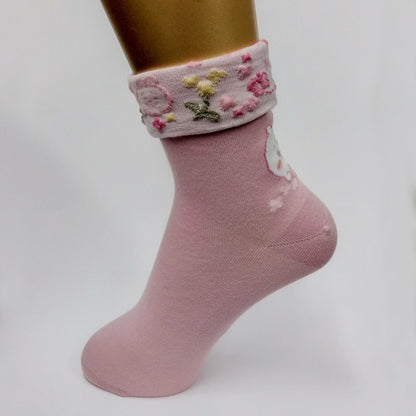 吉伊卡哇 翻邊中筒襪（吉伊卡哇）女士款