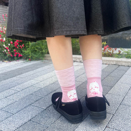 吉伊卡哇 翻邊中筒襪（吉伊卡哇）女士款