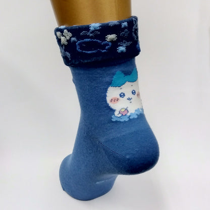 ちいかわ 折返しクルーソックス（ハチワレ）レディース用