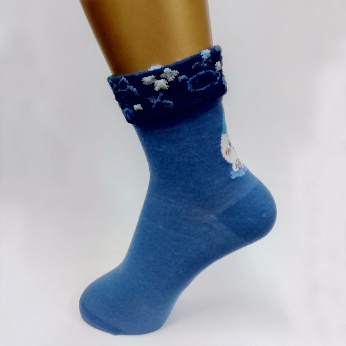 ちいかわ 折返しクルーソックス（ハチワレ）レディース用