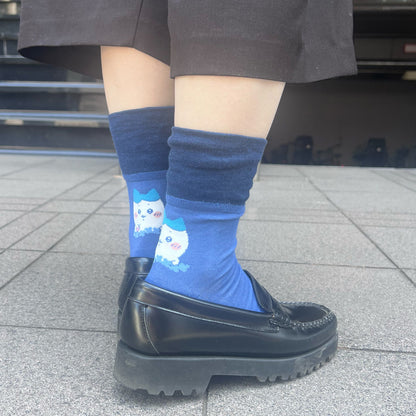 ちいかわ 折返しクルーソックス（ハチワレ）レディース用