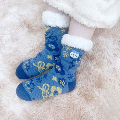 Chiikawa Fluffy Room Socks (Hachiware)