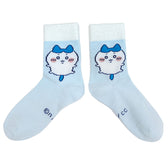 Chiikawa Top Moltom Crew Socks (Hachiware) - Women