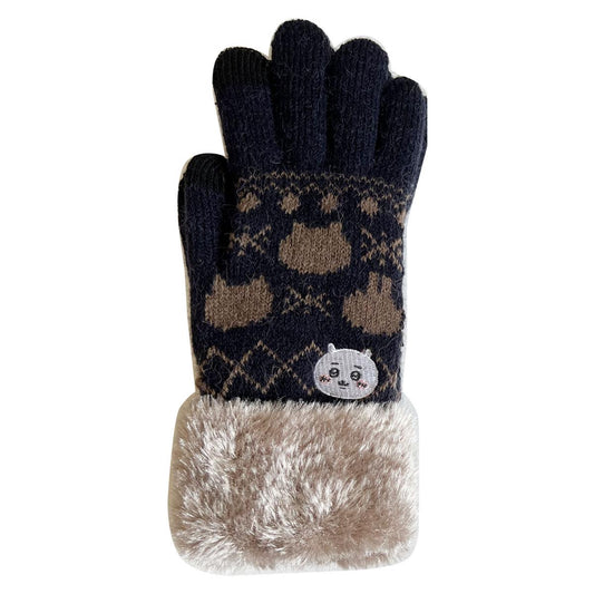 Chiikawa Smartphone-Compatible Gloves (Chiikawa Navy)