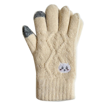 ちいかわ スマホ対応ケーブル手袋（ちいかわ フェイス）