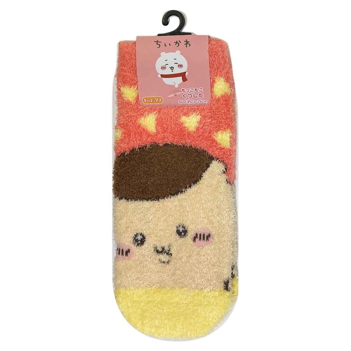 ちいかわ もっこもこ靴下（くりまんじゅうさんかく）