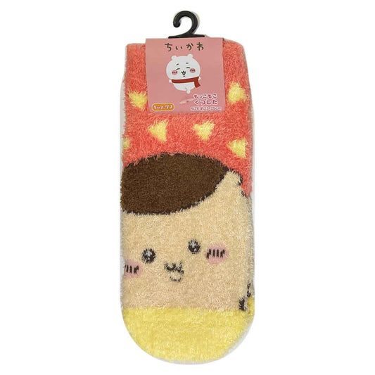 吉伊卡哇 毛茸茸袜子（栗子馒头三角形）