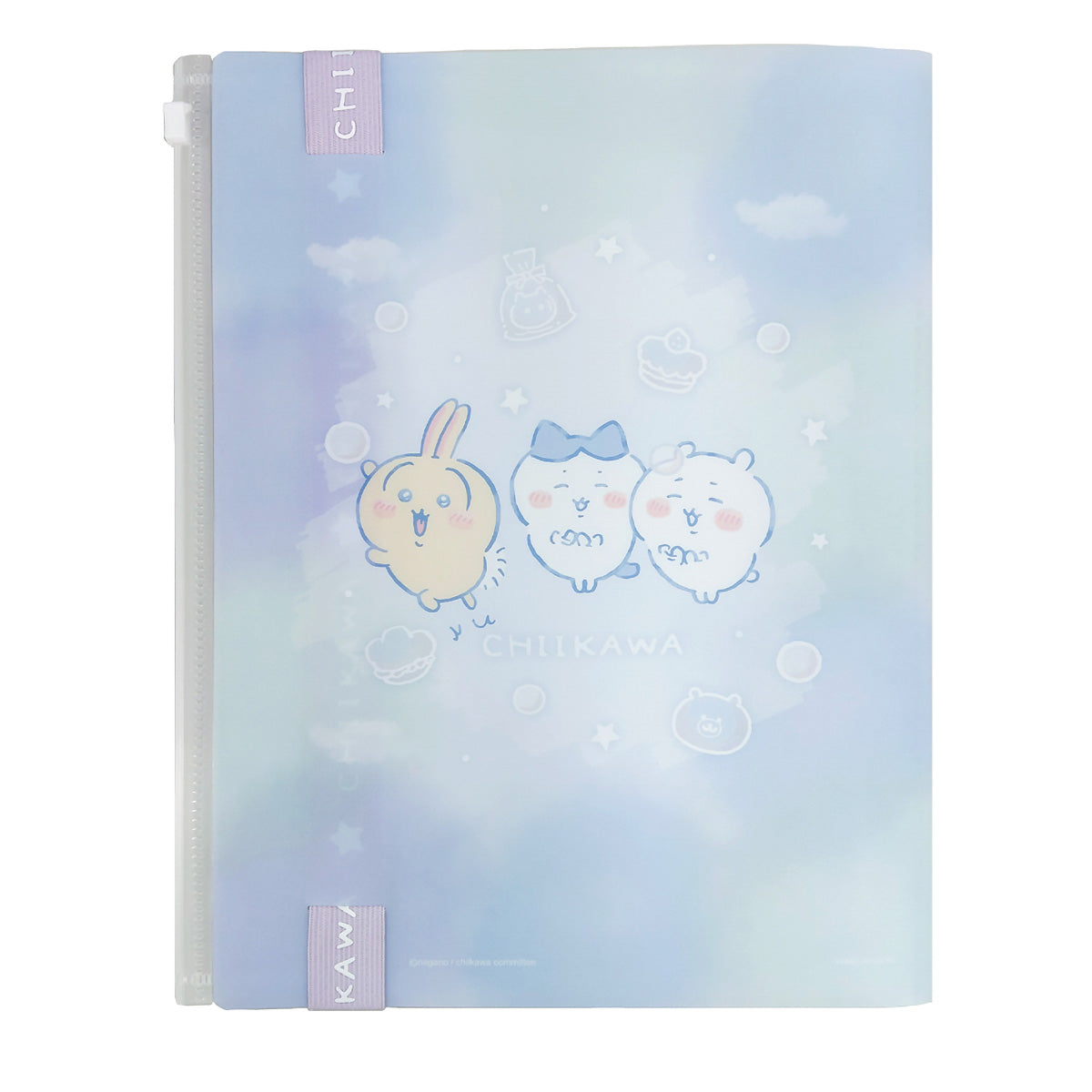 吉伊卡哇 附Logo帶6P文件夾（閃亮泡泡）