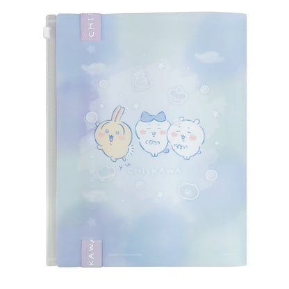 吉伊卡哇 附Logo帶6P文件夾（閃亮泡泡）