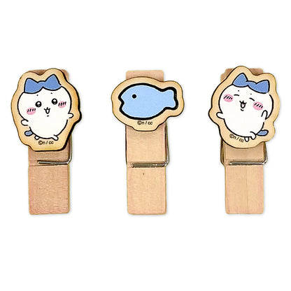 ちいかわ ウッドクリップ（ハチワレ）