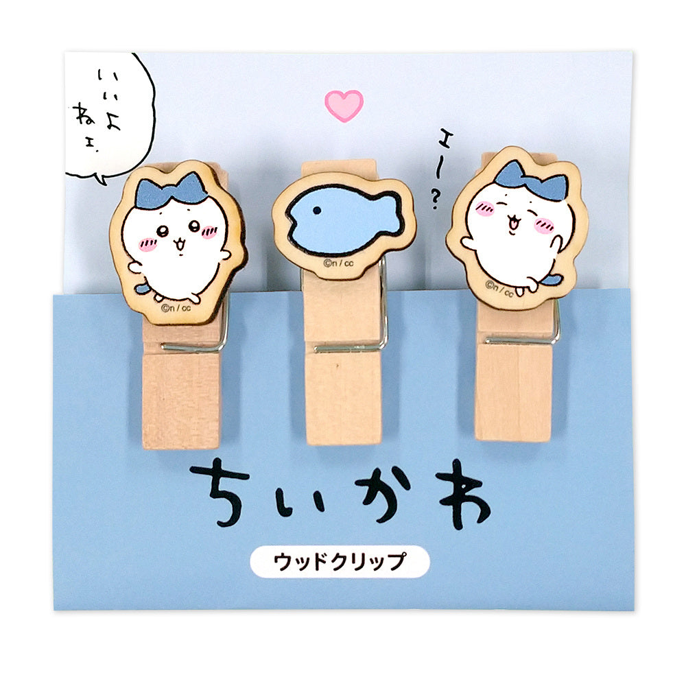 ちいかわ ウッドクリップ（ハチワレ）