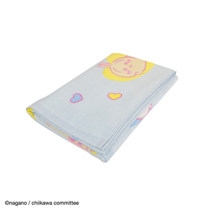ちいかわ ころころキュートフェイス ボタン付き大判バスタオル