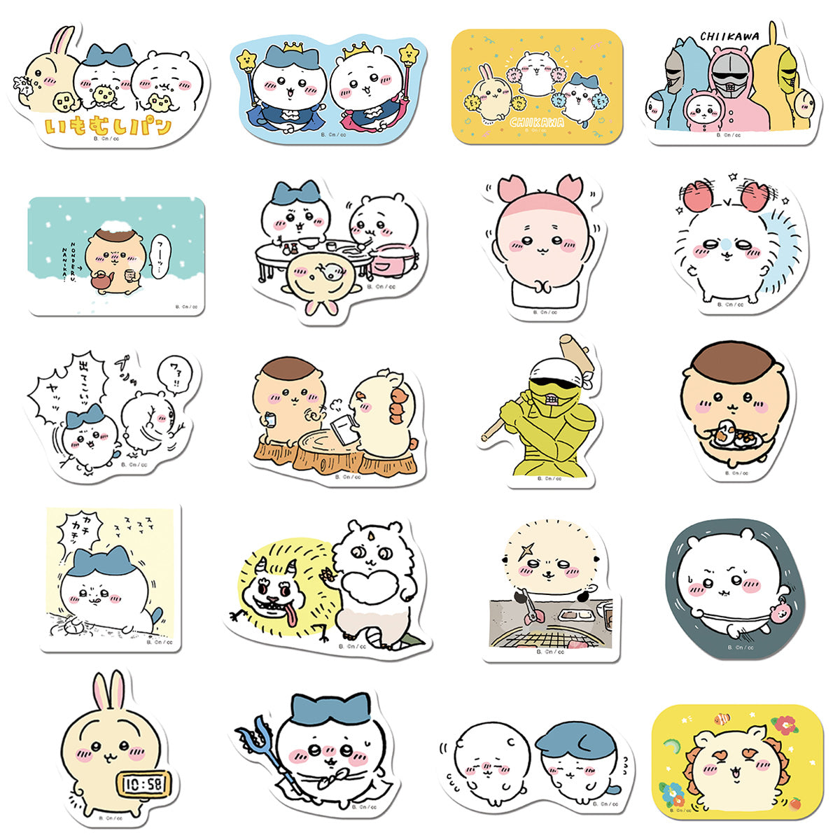 Chiikawa Die-Cut Sticker Set 4 (64 Types) 1 Box, 20 Packs