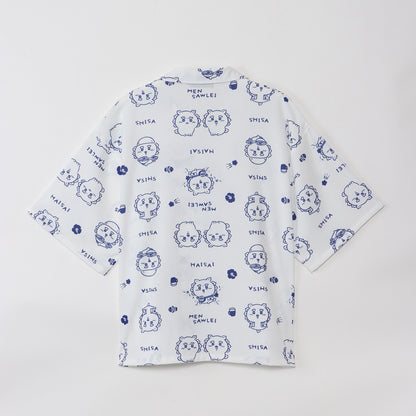 Chiikawa Shisa Festival!!! Open Collar Shirt (Shisa White)