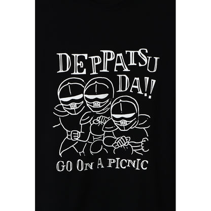 吉伊卡哇 出遊好開心！大T恤 盔甲出發 黑色