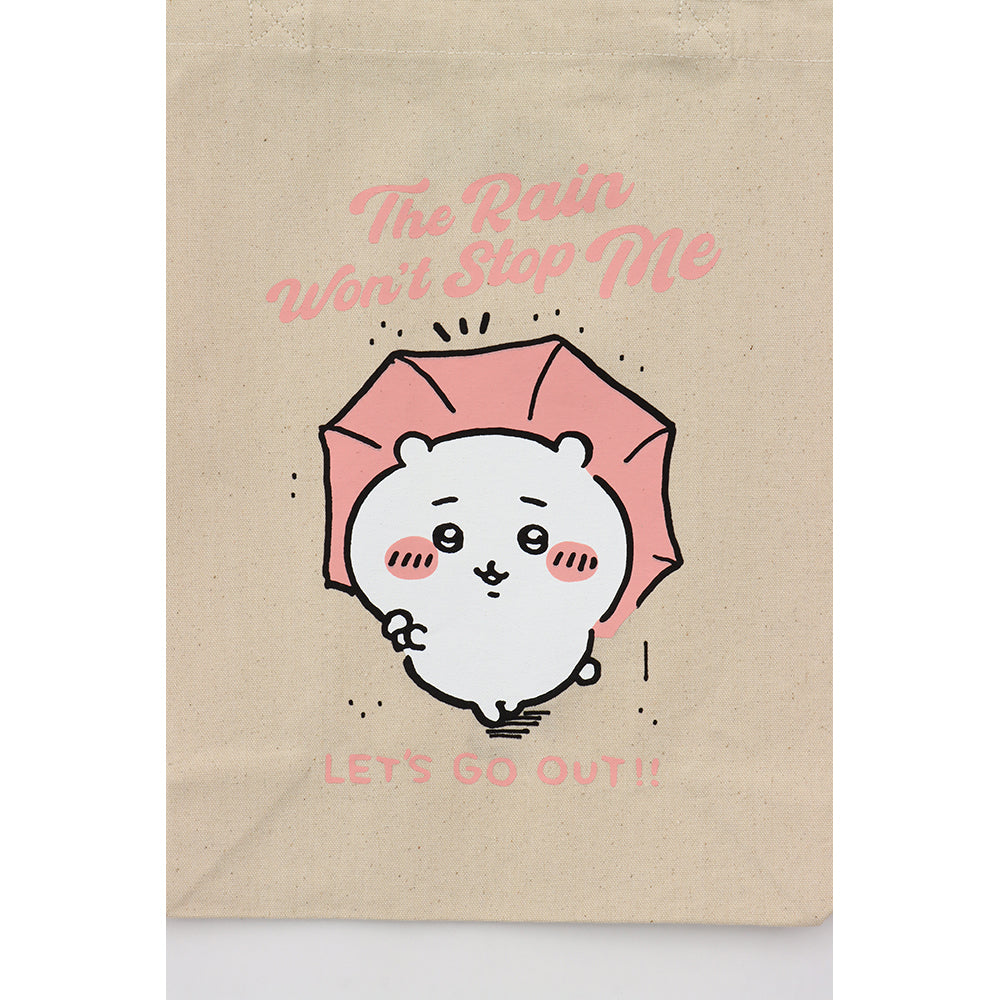 吉伊卡哇 出遊好開心！托特包 吉伊卡哇與雨傘 天然色