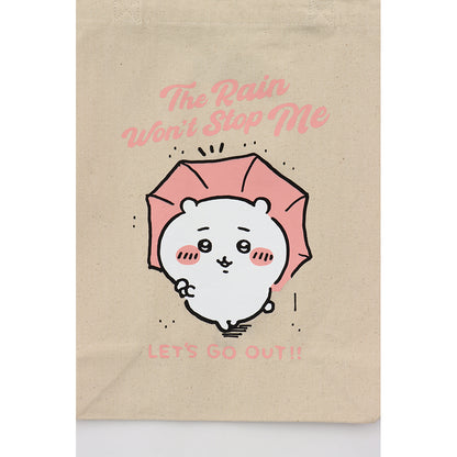 吉伊卡哇 出遊好開心！托特包 吉伊卡哇與雨傘 天然色