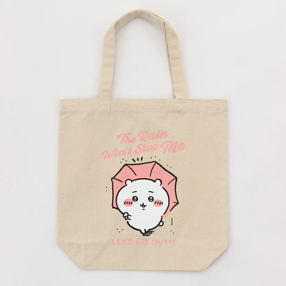 吉伊卡哇 出遊好開心！托特包 吉伊卡哇與雨傘 天然色