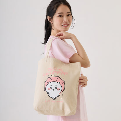 吉伊卡哇 出遊好開心！托特包 吉伊卡哇與雨傘 天然色