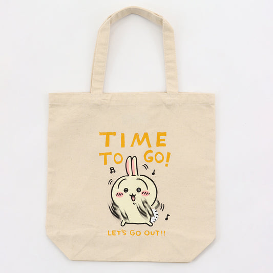 ちいかわ お出かけ楽しみ！な トートバッグ おでかけうさぎ ナチュラル