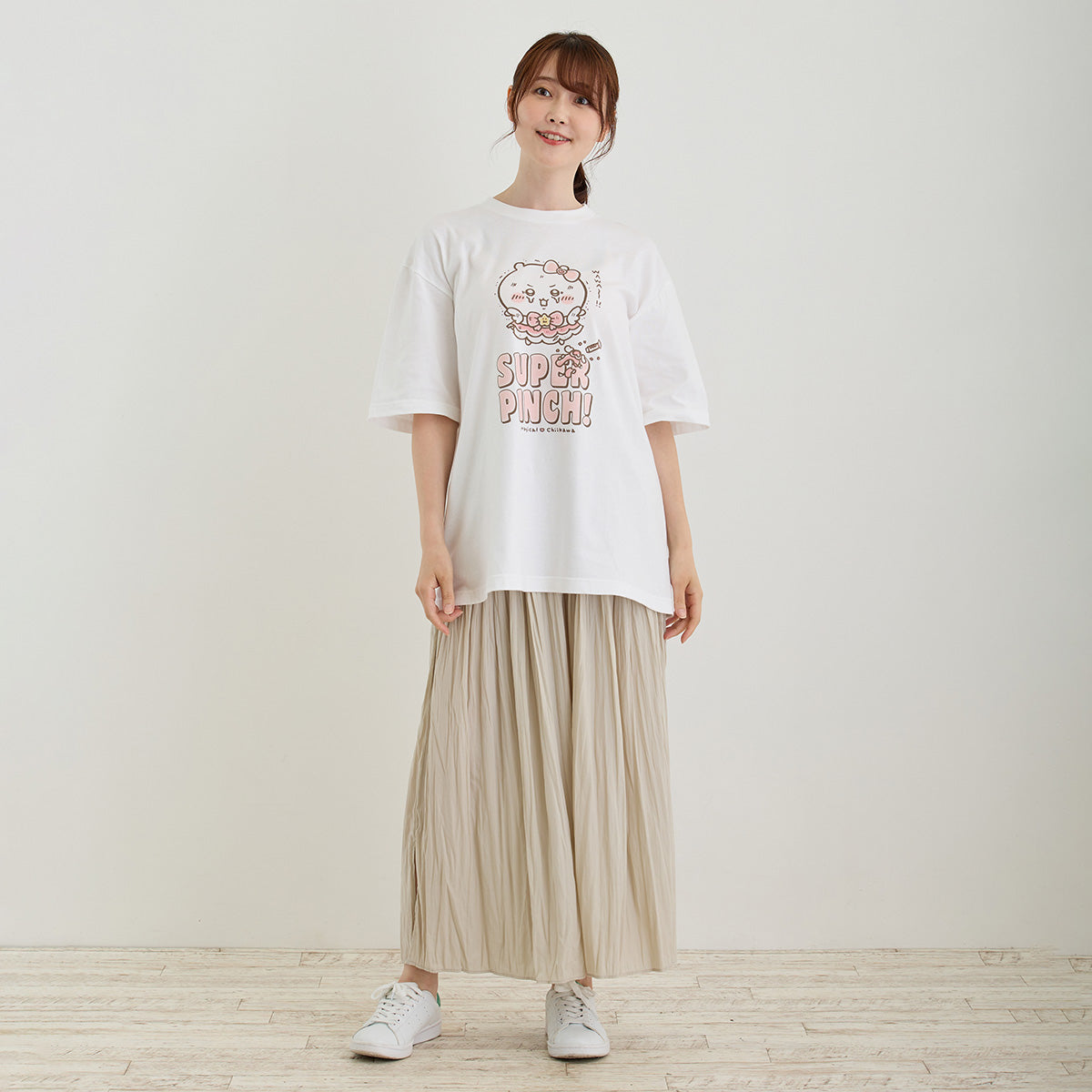 吉伊卡哇 超魔法吉伊卡哇 大号T恤 SUPER PINCH！ 白色