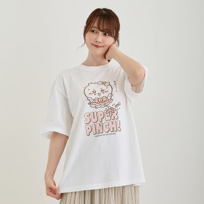 吉伊卡哇 超魔法吉伊卡哇 大号T恤 SUPER PINCH！ 白色