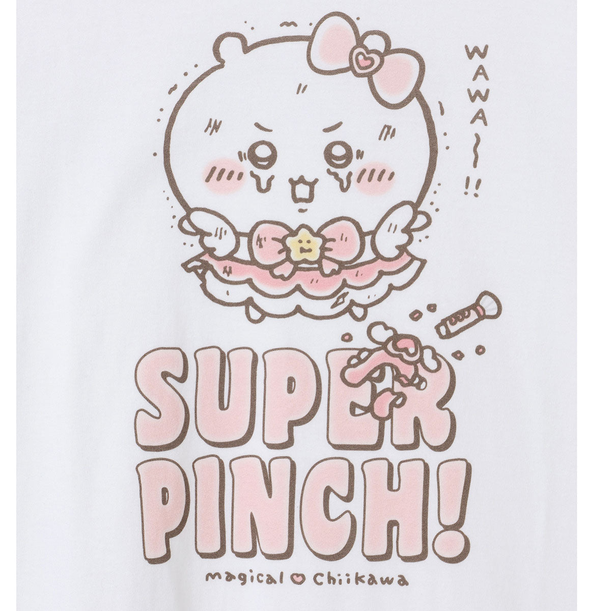 吉伊卡哇 超魔法吉伊卡哇 大号T恤 SUPER PINCH！ 白色