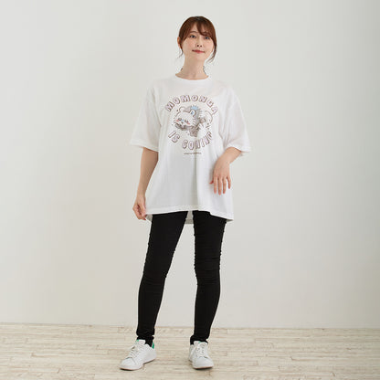Chiikawa Super Magical Chiikawa Big T-shirt MOMONGA IS COMING White