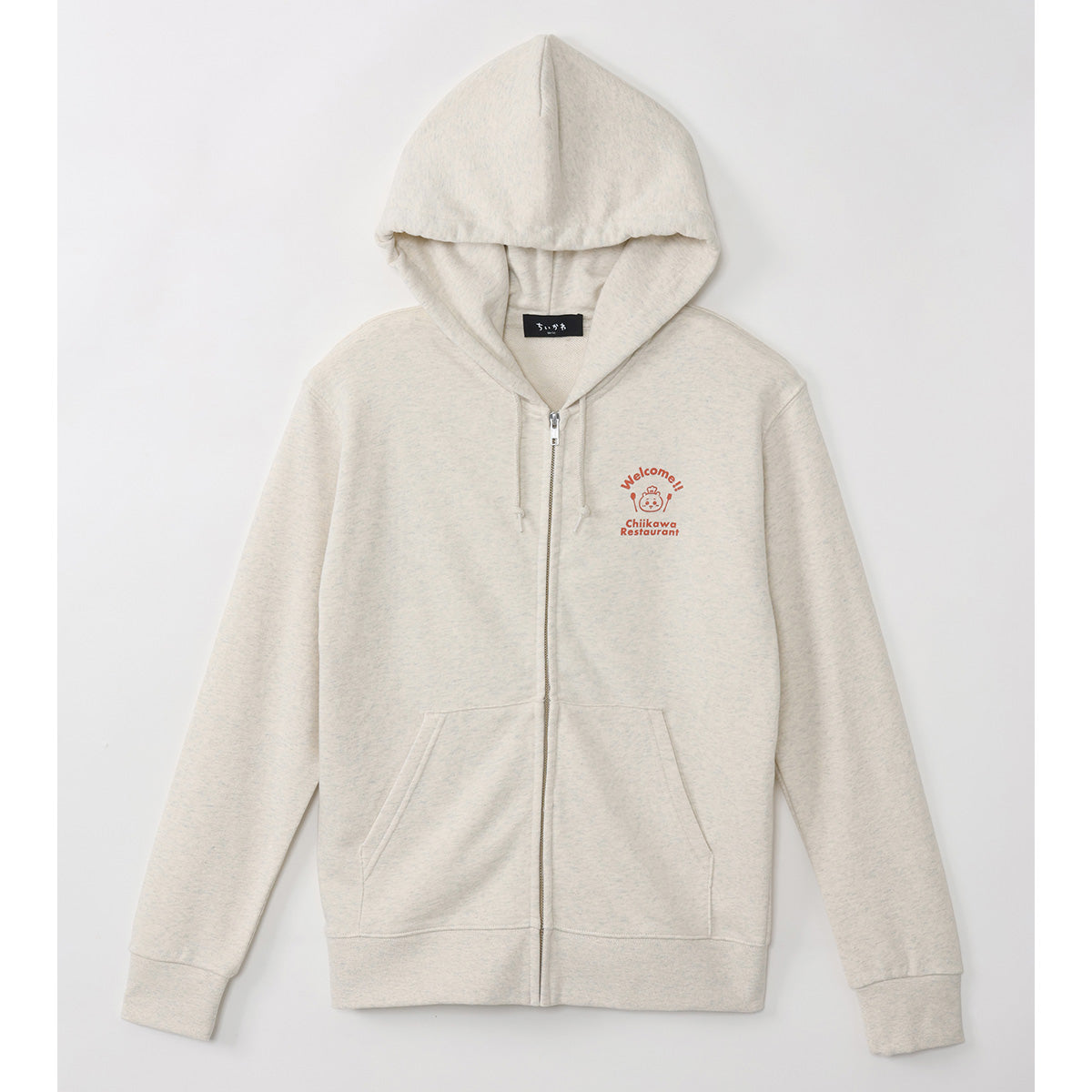 ちいかわ ちいかわレストラン ジップパーカー Welcome オートミール