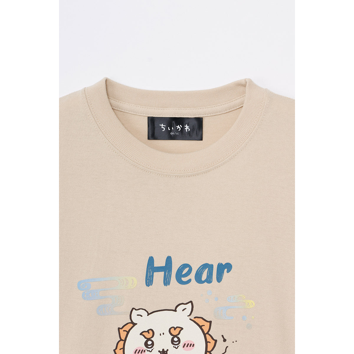 Chiikawa Shisa's Souvenir Shop T-shirt Sanshin Sand Beige