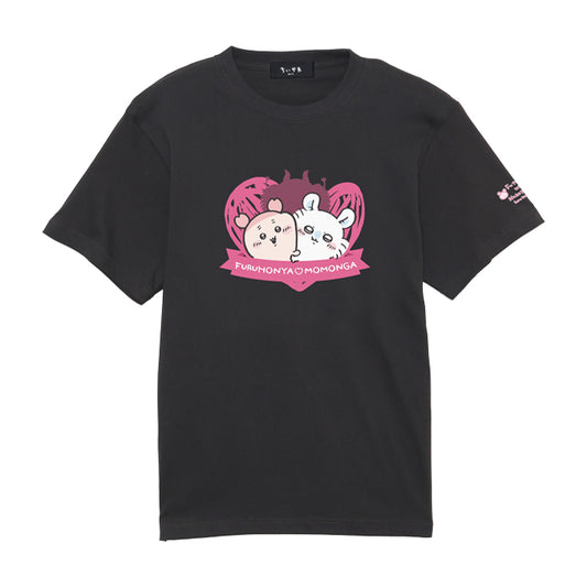 ちいかわ ちいかわレストラン Tシャツ モモンガと古本屋（仲良し） スミ