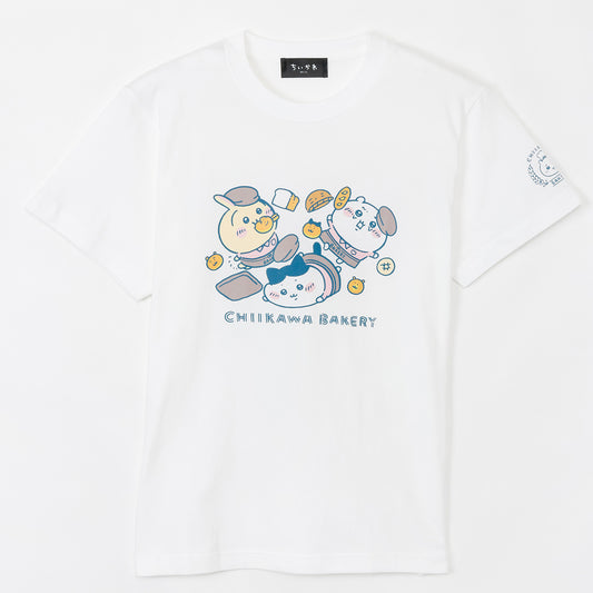 Chiikawa Chiikawa Bakery T-Shirt Tripping Trio White
