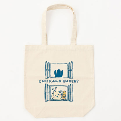ちいかわ ちいかわベーカリー トートバッグ 窓からチラッと ナチュラル