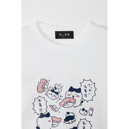 Chiikawa Chiikawa Sushi T-shirt Huge Sushi White